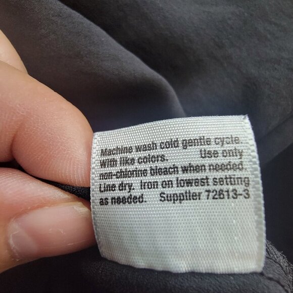 a.n.a A New Approach black romantic long sleeve, lace up blouse plus size 3x - Picture 10 of 11